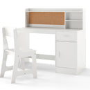 White study desk and matching chair