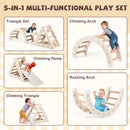 Different climbing and rocking arrangements