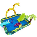 Jungle Spray Pool with Giraffe and Slide – jungle pool and slide