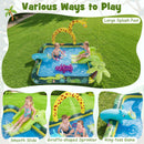 Jungle Spray Pool with Giraffe and Slide – slide sprinkler and ring toss