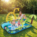 Jungle Spray Pool with Giraffe and Slide – supervised outdoor pool play