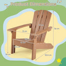 Kids Adirondack Chair in Natural, Pink or White – natural chair dimensions