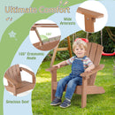 Kids Adirondack Chair in Natural, Pink or White – natural chair seating angle