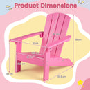 Kids Adirondack Chair in Natural, Pink or White – pink chair dimensions