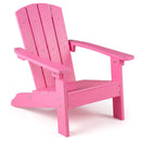 Kids Adirondack Chair in Natural, Pink or White – pink kids Adirondack chair