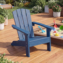Kids Adirondack chair in Navy outdoors