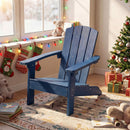 Kids Adirondack chair in Navy in a reading corner