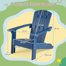 Kids Adirondack chair in Navy dimensions