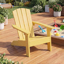 Kids Adirondack chair in Yellow outdoors