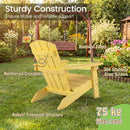 Kids Adirondack chair in Yellow frame and supports