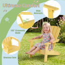 Kids Adirondack chair in Yellow seat and armrests