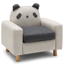 Kids Animal Armchair with Beech Wood Legs – Beige (Panda appearance) – product view