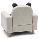 Kids Animal Armchair with Beech Wood Legs – Beige (Panda appearance) – detail view