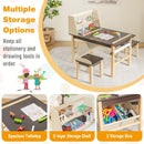 Kids Art Table and Two Chairs with Paper Roll – Coffee product view 3