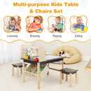 Kids Art Table and Two Chairs with Paper Roll – Coffee product view 9