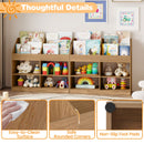 Kids Book Display and Four-Cubby Storage Unit – Base, surface and corner details