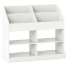 Kids Book Display and Four-Cubby Storage Unit – White bookcase hero