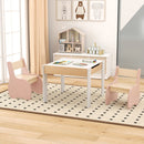 Pink chair set in a playroom
