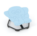 Kids Elephant Swivel Chair with Metal Base - Blue view 2