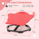 Kids Elephant Swivel Chair with Metal Base - Red view 4