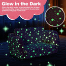 Kids Flip-Out Sofa with Glow Patterns and Blanket – Pink – detail view