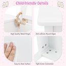 Kids Flip-Top Vanity and Chair with Hidden Compartments – White product view 10