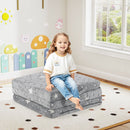 Kids Folding Floor Mattress for Ages 3+ – Grey view 1