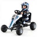 Kids Pedal Go Kart with Freewheel Control – rider and kart