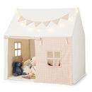Kids Play Tent with Padded Mat and Star Lights – Beige – beige variant hero