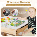 Kids Plywood Activity Table and Two Chairs with Storage – shared detail view