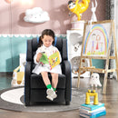 Kids Push-Back Recliner with Side Pockets, Blue, view 9