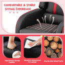 Kids Push-Back Recliner with Side Pockets, Red, view 11