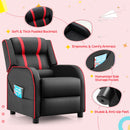 Kids Push-Back Recliner with Side Pockets, Red, view 12