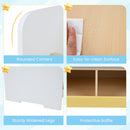 Kids Reading Bench with Book Display and Two Cubbies – White product view 11