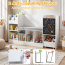 Kids Reading Bench with Bookshelves and Storage – Wall-anchoring devices