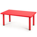 Kids Red Rectangular Activity Table, Red, view 8