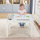 Kids Reversible Activity Table with Storage and Paper Roll – White, view 1