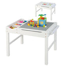 Kids Reversible Activity Table with Storage and Paper Roll – White, view 2