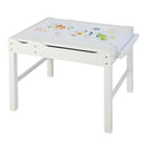 Kids Reversible Activity Table with Storage and Paper Roll – White, view 11