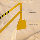 Kids Sit-On Sand Digger with Rotating Seat – metal bucket and bolted joints