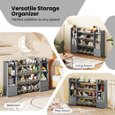 Kids Storage Cabinet with Eight Removable Toy Bins – Grey product view 9