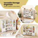 Kids Storage Cabinet with Eight Removable Toy Bins – White product view 9