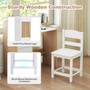Kids Study Desk and Chair with Three Drawers – pine legs and chair crossbars