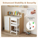 Kids Study Desk and Chair with Three Drawers – wall-fixing device