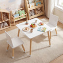Table set in a playroom