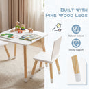 Pine legs and natural wood detail