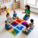 Liquid Sensory Floor Tiles, Four or Nine Piece Set – nine tile activity layout