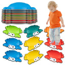 Nine-Piece Crab Stepping Stones Set – complete nine-piece set and stacked view