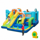 Winter-themed inflatable bounce castle and the supplied 680W blower package