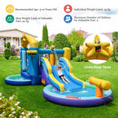 Ocean castle age and capacity limits: ages 3 to 10, two children, 45 kg each and 90 kg combined